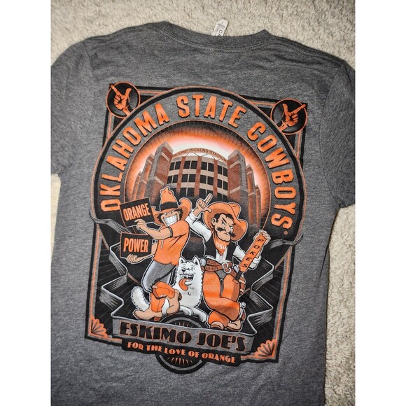 Eskimo Joe’s For the Love of Orange Gray T-Shirt Sz S Stillwater Oklahoma - Picture 4 of 5